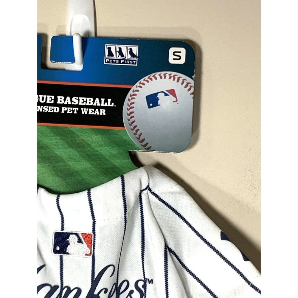New York Yankees MLB Dog Jersey Small 9-15 lbs Pet First Pinstripe‎ Costume NEW